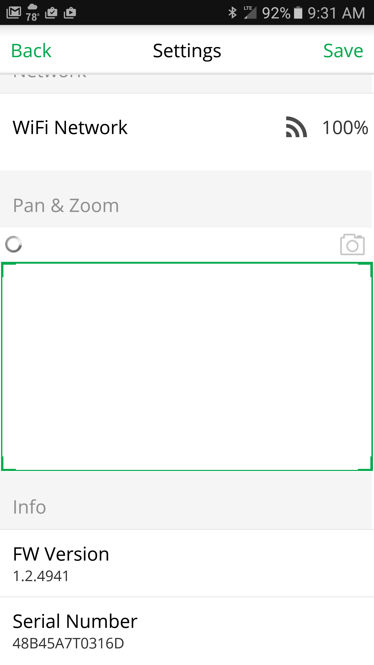 Arlo pan and store zoom